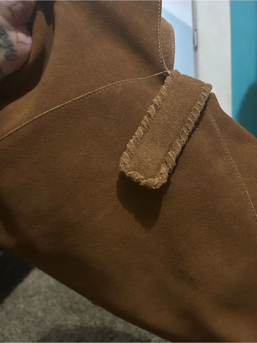 Haute Hippie Tan Suede Hobo Shoulder Bag